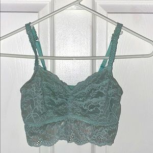 Women’s PINK light blue lace bralette
